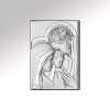 Quadro in Argento Sacra Famiglia 16x12