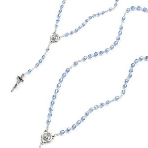 Rosario di cristallo celeste
