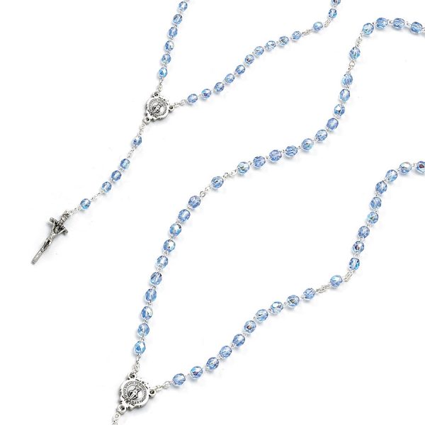 Rosario di cristallo celeste