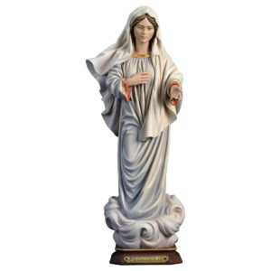 Madonna di Medjugorje in legno