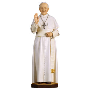 Papa Francesco in legno