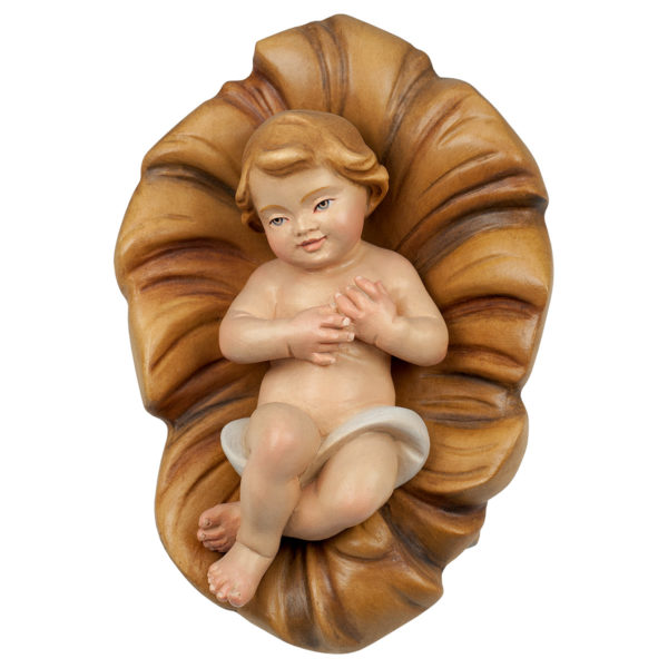 Gesù Bambino nella Culla in legno