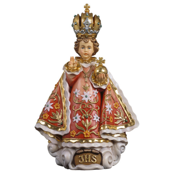 Gesù Bambino di Praga in legno