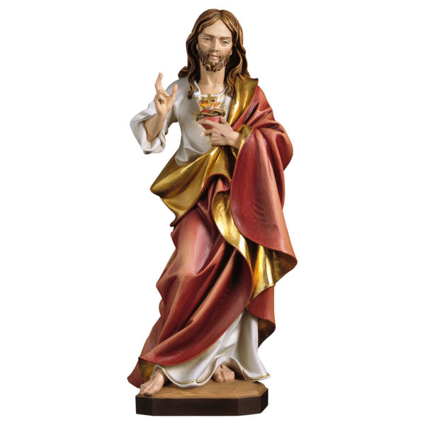 Sacro Cuore di Gesù in legno