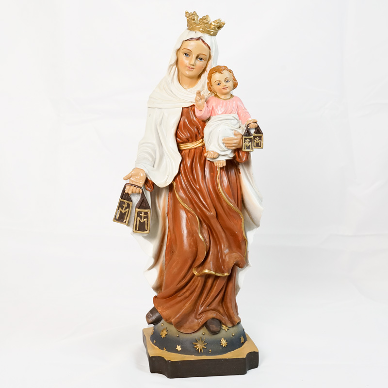 Statua Della Madonna Del Carmine Statua Madonna del Carmine 21cm | Galleria San Pietro Roma