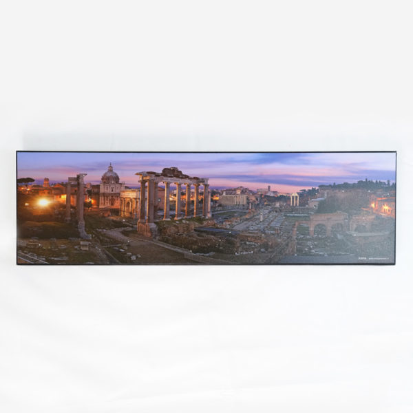 Panoramica di Fori Romani di sera con cristalli Swarovski