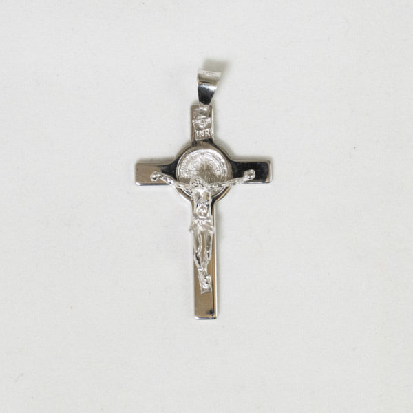 Croce di San Benedetto in argento 925