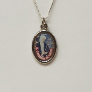 Medaglia Santa Caterina da Siena in metallo