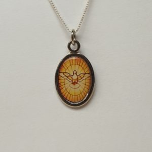 Medaglia Spirito Santo in metallo