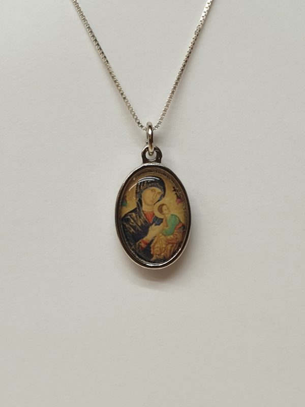 Medaglia Madonna del perpetuo soccorso in metallo