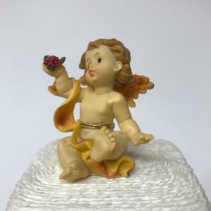 Angioletto con rosa