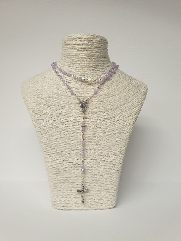 RP Rosario a collana grani lilla