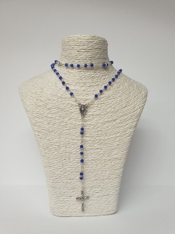 RP0005 Rosario grani blu