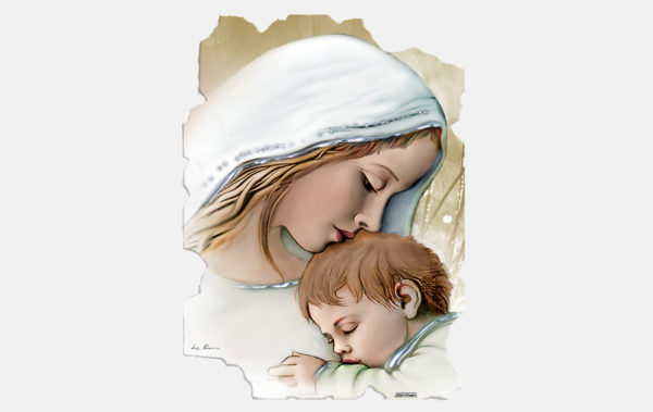 Quadro Madonna con bambino