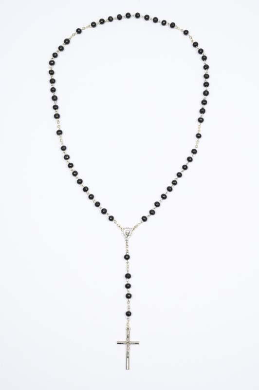 ROS79 Rosario in legno nero