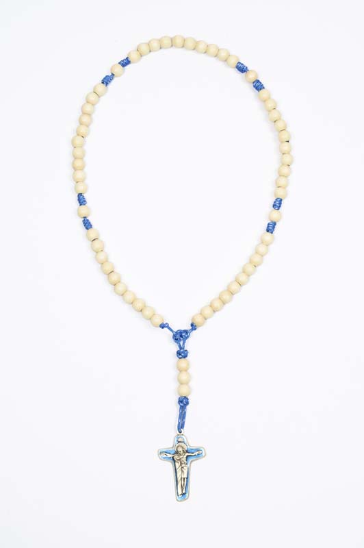 ROS88 Rosario in legno e corda