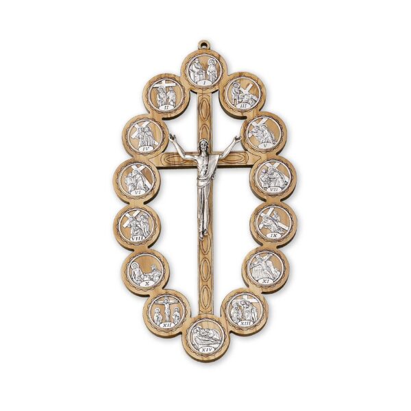 Croce via crucis legno