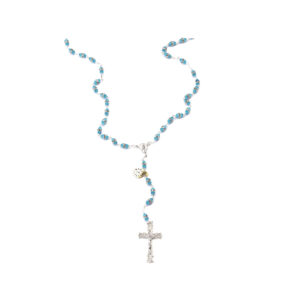 Rosario in argento e cristallo ACQ