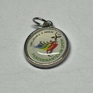Medaglia tonda Giubileo smaltata colorata