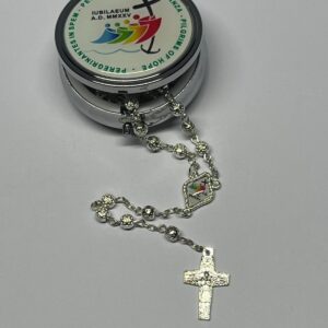 rosario con scatola logato giubileo
