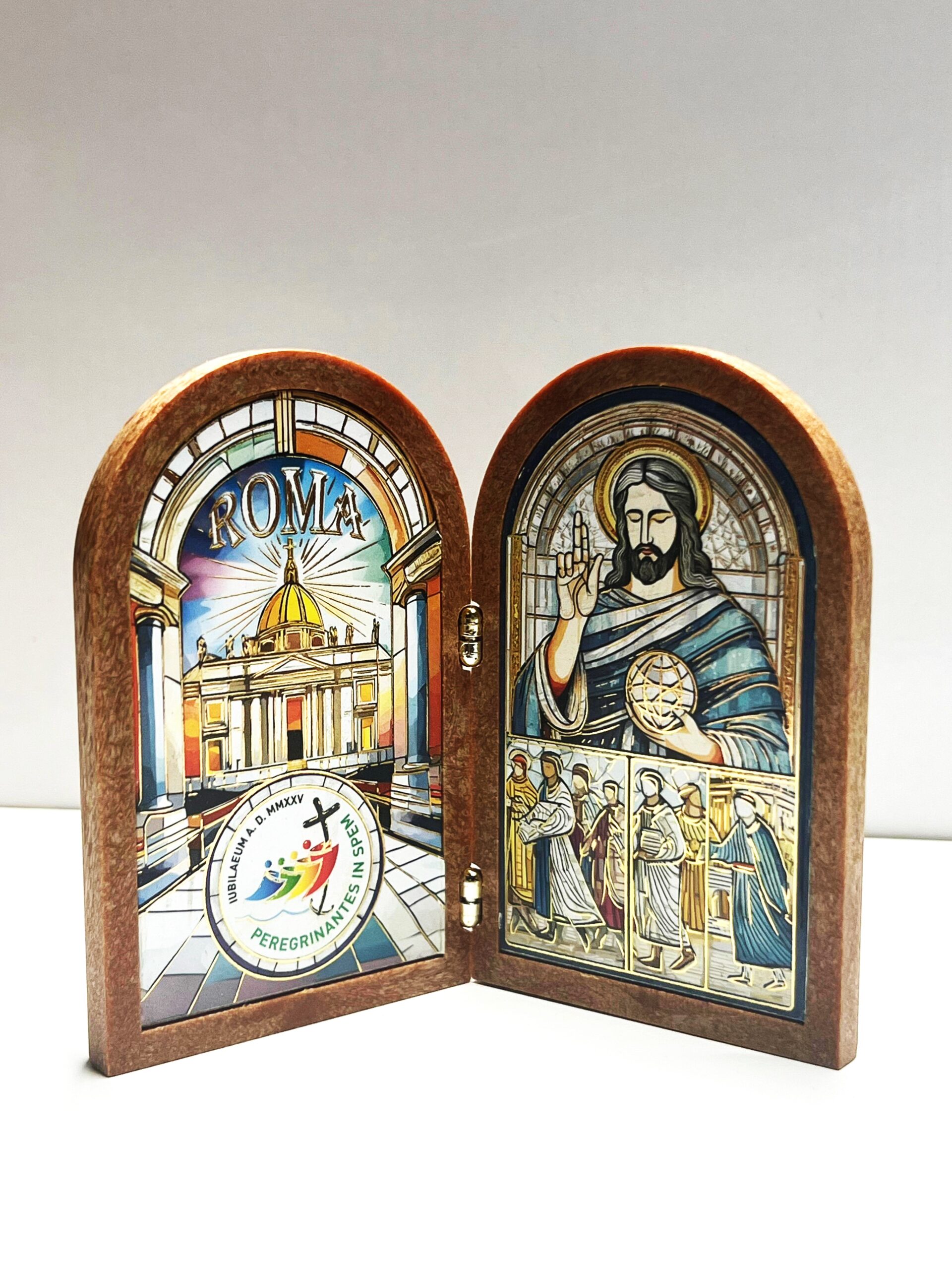 quadro gesu Dittico stilizzato del Giubileo